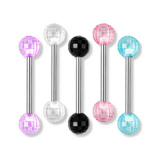 Barbell Sfera discoteca in acrilico, 5 pezzi