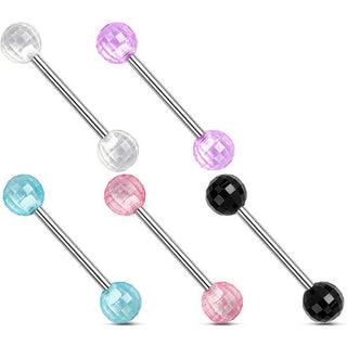 Barbell Sfera discoteca in acrilico, 5 pezzi