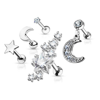 Barbell Set Barbell Labret, 5 pezzi