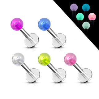 Labret Glow in the Dark, 5  pieces