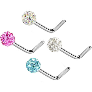 Nose L-Shape Ferido Ball, 4  pieces