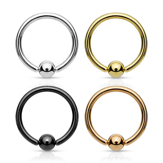 Ring Ball Captive Bead, 4  pieces