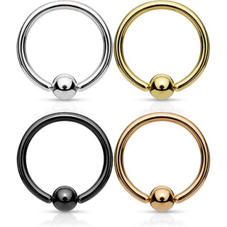 Ring Ball Captive Bead, 4  pieces