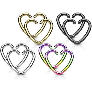 Ring Heart Bendable, 4 s pairs