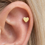 Heart Ear Piercings