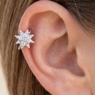 Helix Piercing Ring – selection on linen