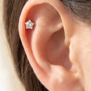 Star Piercings – selection on linen