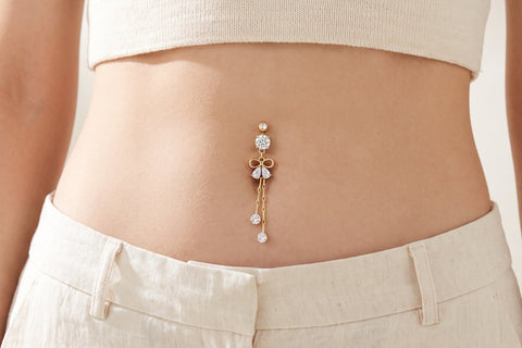 Piercing Ombelico con Catena