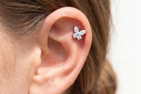 Helix Piercing Schmetterling