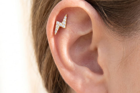 Lightning Bolt Piercings