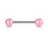 Barbell Acrylic Pearlish Ball