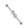 Industrial Barbell Infinity Zirconia