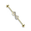 Industrial Barbell Infinity Zirconia
