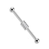 Industrial Barbell 4 Square Zirconia
