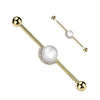 Industrial Barbell pearl ball zirconia