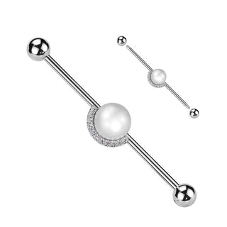 Industrial Barbell pearl ball zirconia
