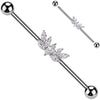 Industrial Barbell fan zirconia marquise cut