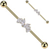 Barbell Industrial Zirconi taglio marquise taglio baguette