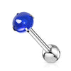 Barbell Lingua Cabochon in pietra