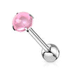 Barbell Lingua Cabochon in pietra