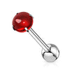 Barbell Lingua Cabochon in pietra