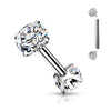 Barbell Ball 2 Zirconia Internally Threaded