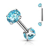 Barbell Ball 2 Zirconia Internally Threaded