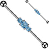 Industrial Barbell Ball Silver 3 Zirconia
