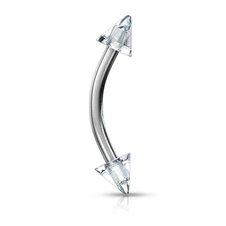 Augenbrauenpiercing Acryl Stachel