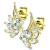 Bouton d'Oreille Ailes d'Ange Zircone