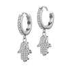 Hamsa dangle Zirconia Clicker