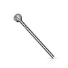 Or 14kt Nez Queue de Poisson Zircone