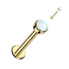 Or 14kt Labret Opale Filetage Interne
