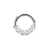 Solid Gold 14 Carat Ring 5 Opal Bendable