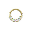 Solid Gold 14 Carat Ring 5 Opal Bendable