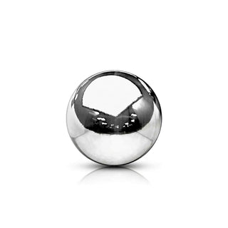 Solid Gold 14 Carat Top ball yellow gold white gold