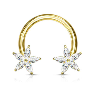 Horseshoe Flower Zirconia