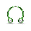 Horseshoe Rainbow Ball Zirconia