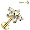 Labret stella zircone Push-In