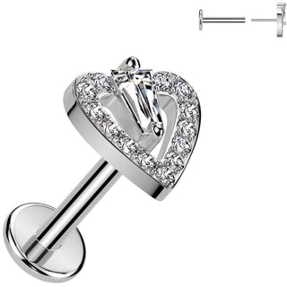 Labret Cuore Push-In