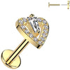 Labret Cuore Push-In