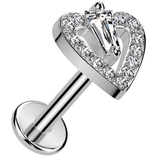 Labret Cuore Push-In