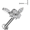 Labret calabrone zirconi incastornati Push-In