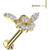 Labret calabrone zirconi incastornati Push-In