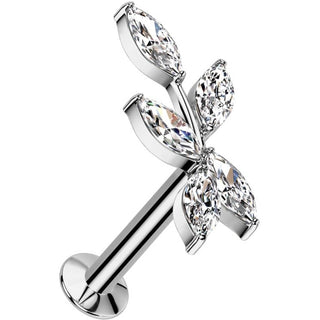 Labret winorośl cyrkonia push-in
