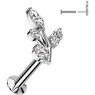 Labret winorośl cyrkonia push-in