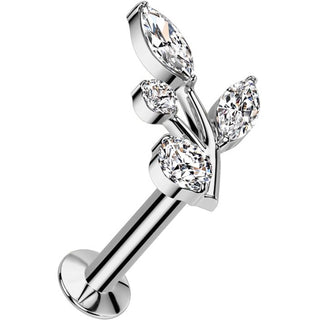 Labret winorośl cyrkonia push-in