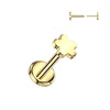 Titanio Labret fiore Push-In