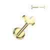 Titanio Labret farfalla Push-In