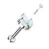 Titane Labret Marquise Zircone Enfoncer